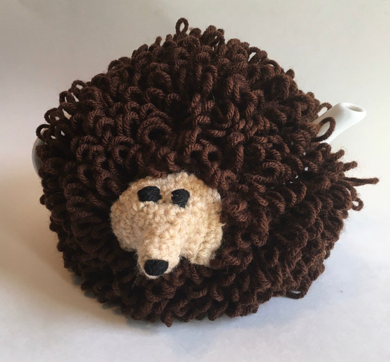 Hedgehog Tea Cosy Hand Knitted Teapot Cozy Woodland Animal Etsy