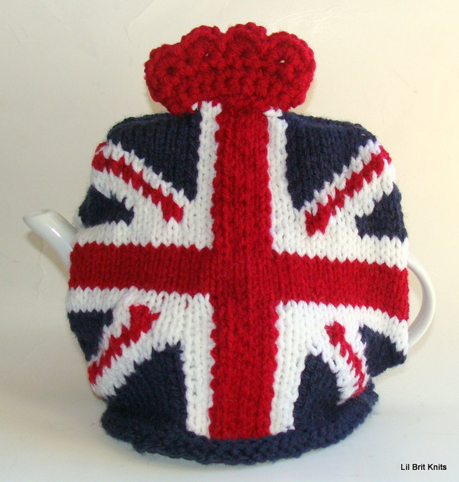 Union Jack Tea Cozy Hand Knitted Tea Cosy Etsy
