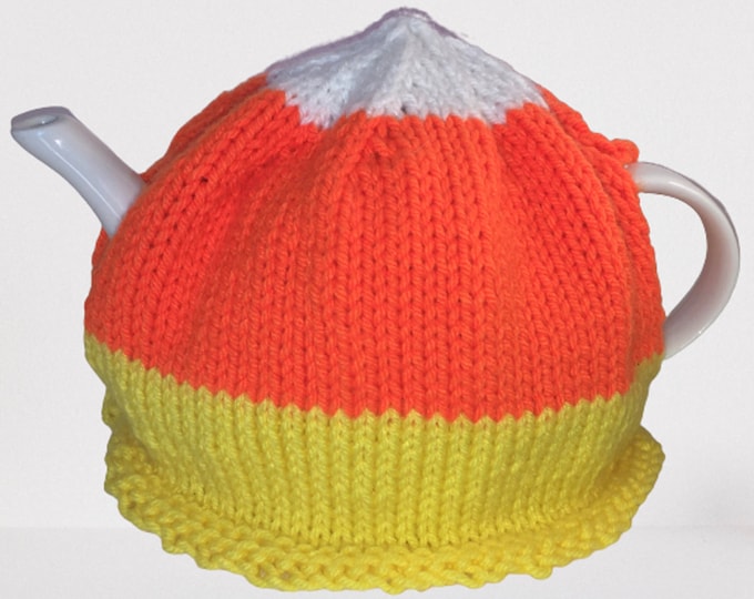 Knitted Tea Cosy With Scottish Thistle Design, Handmade Tea Cozy Scottish, Hand Knitted Teapot