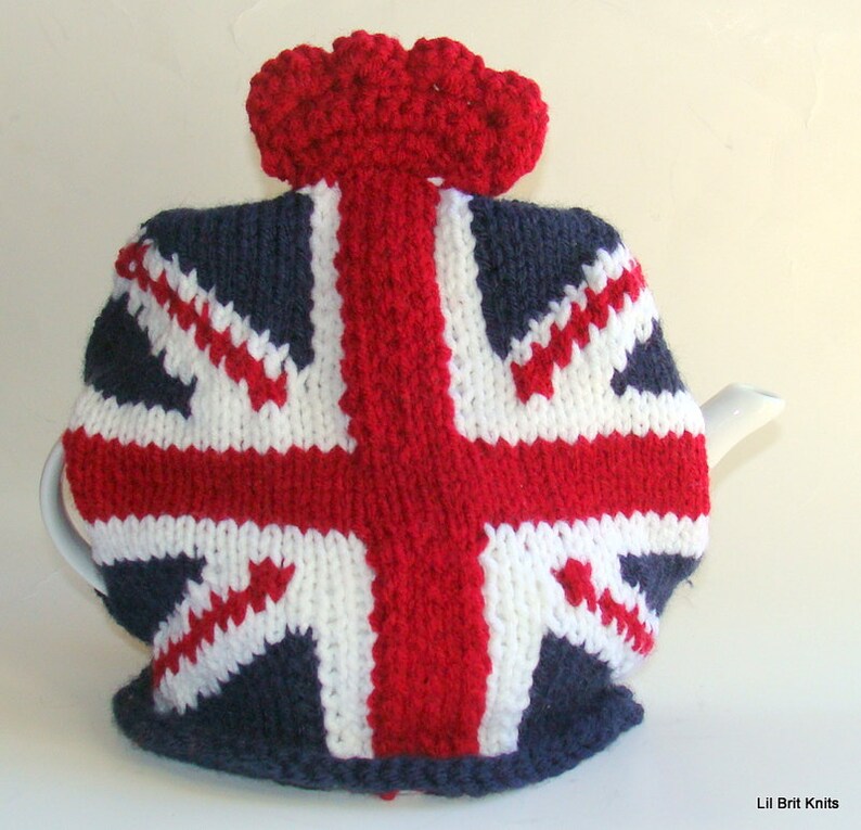Union Jack Tea Cozy Hand Knitted Tea Cosy Etsy