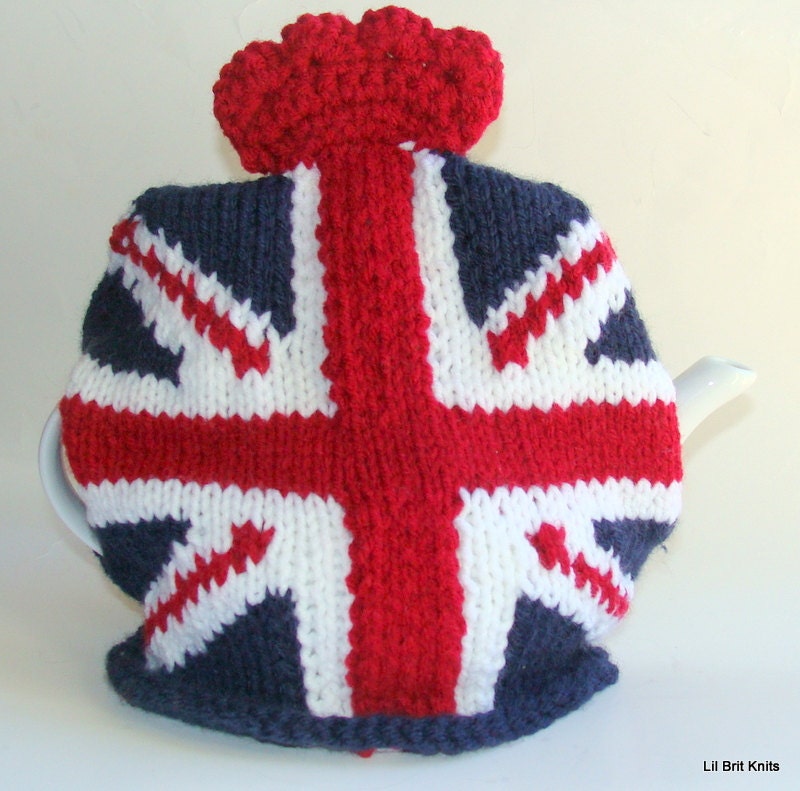 Union Jack Tea Cozy Hand Knitted Tea Cosy Etsy