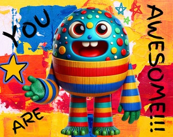My Monster Friend Alphabet Affirmations