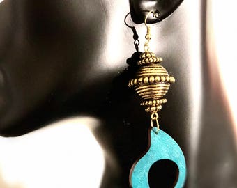 Afrocentric,  Jewelry, Earrings,Dangling,Bone,gift,Fashion,BoHo,BlackOwned