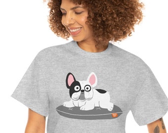 French Bulldog Tee - cute t-shirt - dog lover gift - puppy love - designed by doodle dose