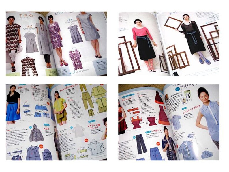 Japanese Craft Pattern Book Sewing Style Womens Clothing ...