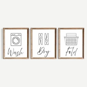 Laundry Room Print Set Of 3| Laundry Room Printable Wall Decor| Laundry Room Wall Art | Laundry Room wall Decor | Laundry Room Prints