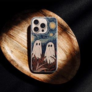 Spooky Ghost Phone Case Haunted Spirit Cover für Iphone 17/16/15/14/13/12/11/8/7 Samsung A26/A35/A55/A56/A05/S25/S24 Google Pixel 10/9/8/7/ 6