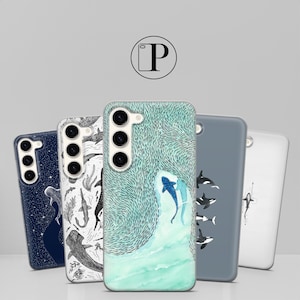 Whale Shark Telefon Orca Whale Cover für Samsung Galaxy A05 A05S A16 A26 A35 A36 A55 A56 S25 Plus Ultra iPhone 16 15 14 13 Pro Max