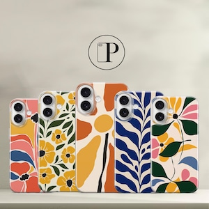 Matisse Art coque de téléphone Art abstrait pour iPhone 16 15 Pro 14 13 12 Samsung A26 A35 A36 A55 A56 A05s S25 Google Pixel 9 8 7A 6