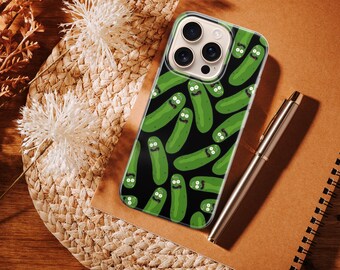 Cute Pickle Phone Case Cartoon Foodie Cover for iPhone 17/16/15/14
