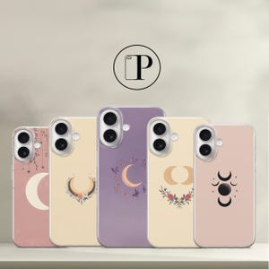 Custodia per telefono Moon Phone Case Astrology Moonlight Cover per iPhone 16 Pro 15 Pro 14 13 12 11 10 Xr Xs 7 8 Samsung A26 A36 Google Pixel 9 Pro 8 7A 6 5