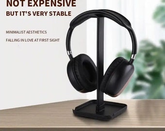 Headphone stand and accessories desk storage