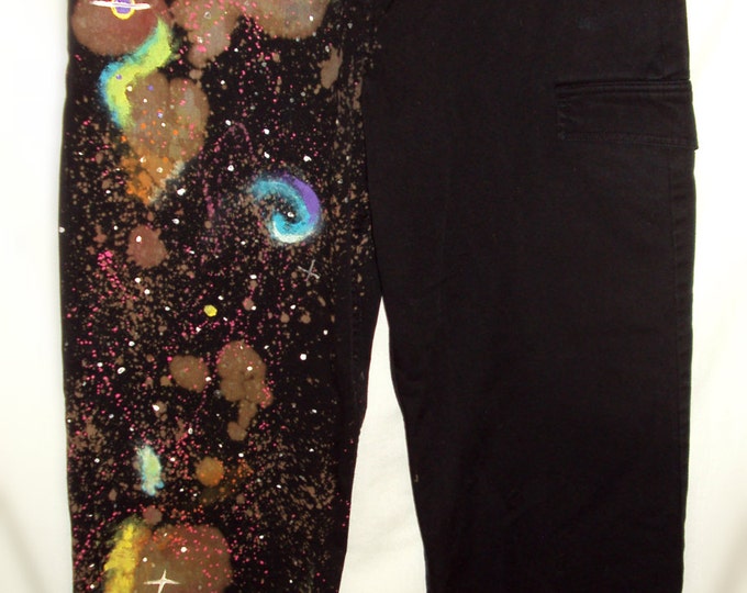 Galaxy Pants MENS Galaxy Nebula Half and Half Jeans GLOW in Etsy