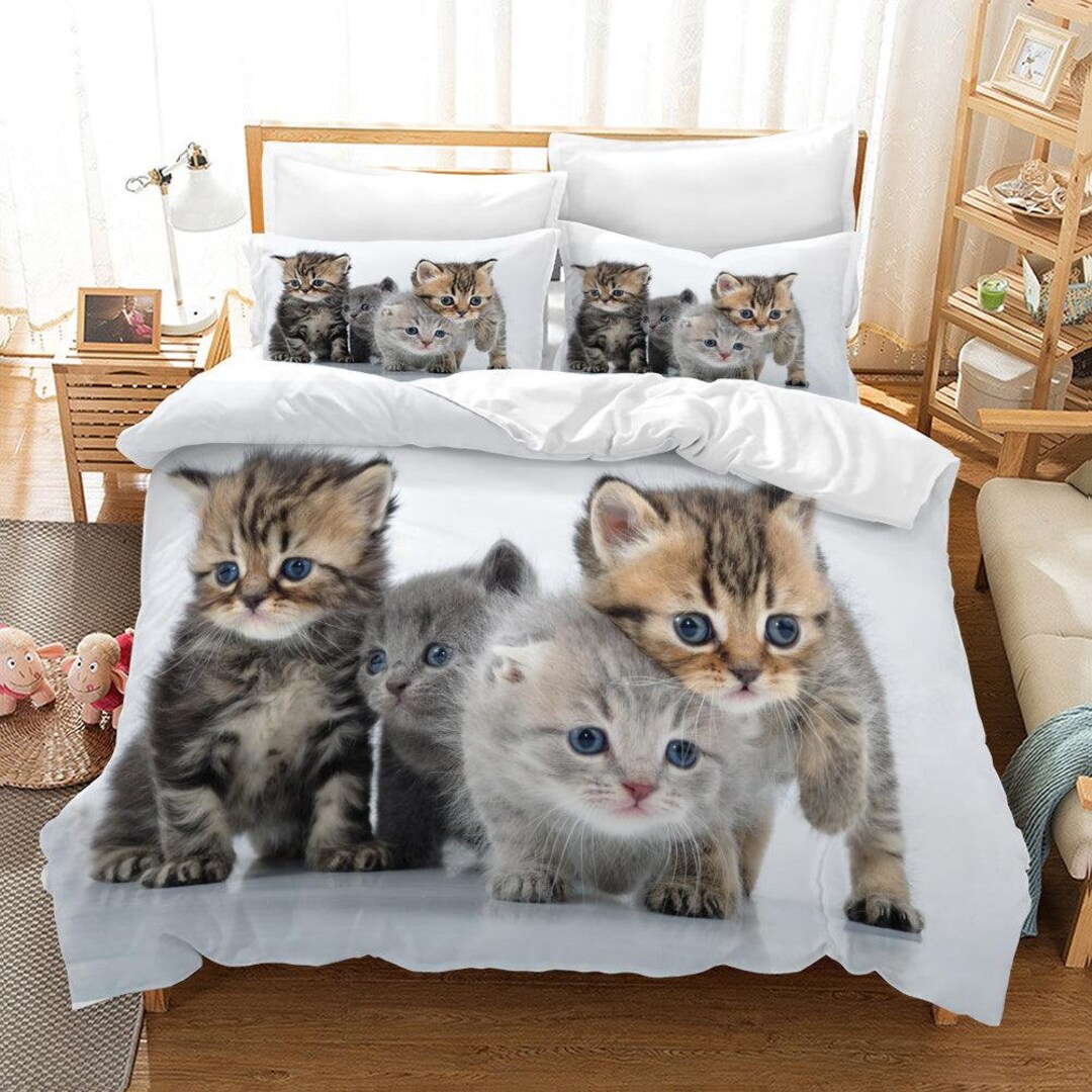Cat Lover's Dream 3-Piece Quilted Bedding Set NCU0PD314