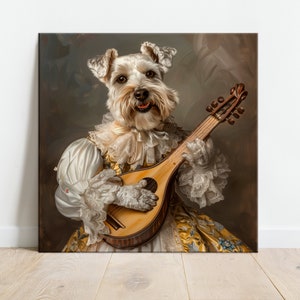 Custom Dog Portrait Custom Royal Pet Painting Art Personalized Pet Portrait Portrait from Photo Renaissance Portrait Lux Pet Portrait Art