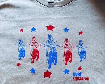 Vintage Evel Knievel T-Shirt - "Join Our Team #1" Graphic, Unisex, Short Sleeve, Cotton