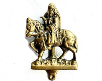 Chaucer Canterbury Door Knocker Antique Brass