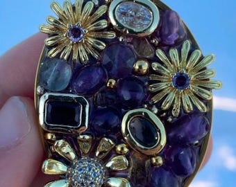 Amethyst Blüte Anhänger