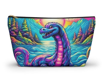 Rainbow Lochness Monster Nessie jaren '90 nostalgie accessoirezakje met T-bodem