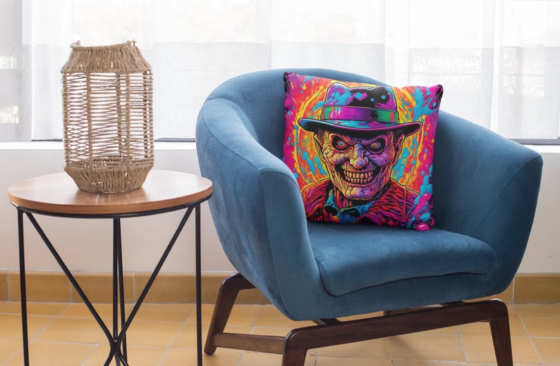 Mfgneh Halloween strega Home Decor cotone lino cuscino copre