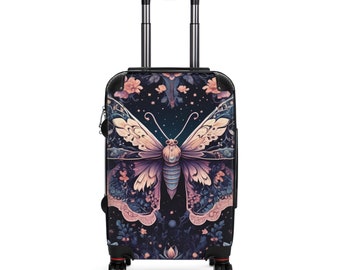 Moth Fairy Grunge Suitcase Swivel Wheels