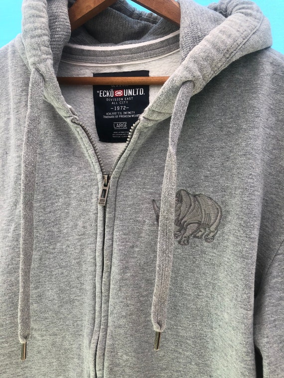 Vintage Ecko Unlimited Gray Sweatshirt Hoodie Long Sleeve | Etsy