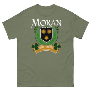 Moran Family Crest Irish Heritage Celtic Clan Pride Unisex classic tee