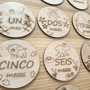 Plaques d'anniversaire en bois personnalisées