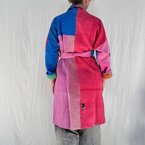 Vintage Kantha Color Block Coat. image 3