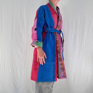 Vintage Kantha Color Block Coat. image 6