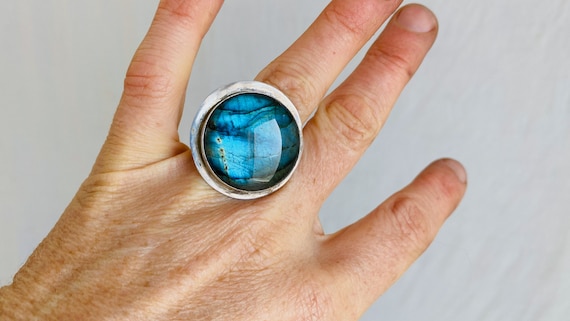 Labradorite Ring. Size 9