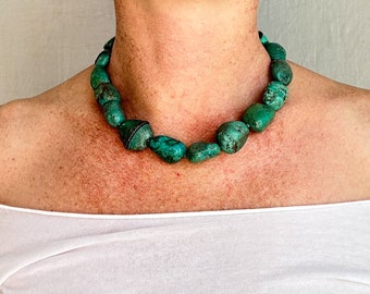 Antique Turquoise Necklace. Multi Strand. 2269