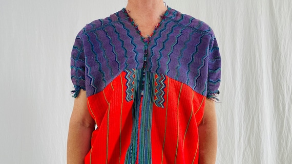 Vintage Guatemalan Huipil.  Hand-woven Embroidered - image 2