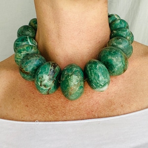 Mayan Guatemalita Jade Graduated Choker Necklace. Guatemalan.