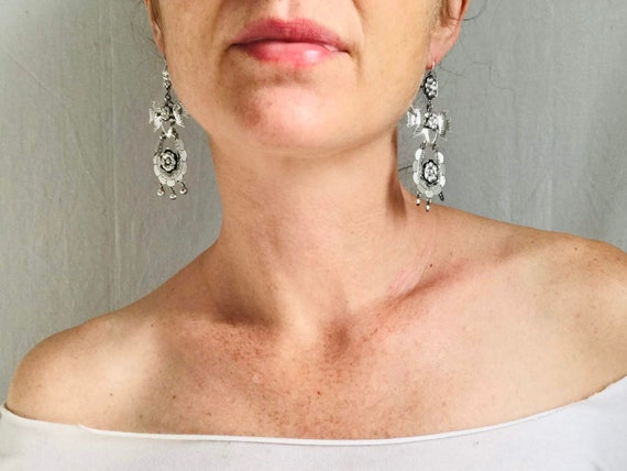 Taxco Silver Bird Earrings. Sterling Silver. Mexi… - image 4