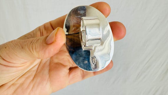 Adjustable Labradorite Sterling Silver Cocktail R… - image 4