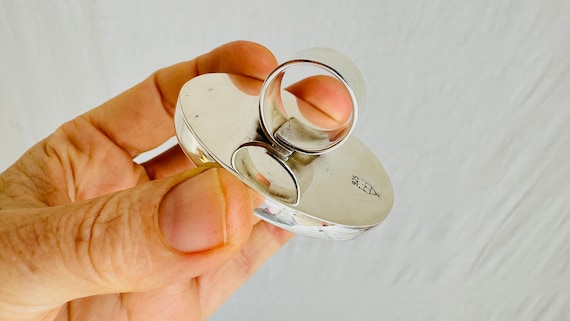 Adjustable Labradorite Sterling Silver Cocktail R… - image 5