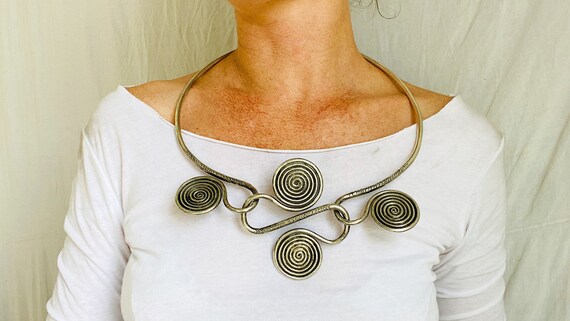 Southern China Antique Hmong Torc Necklace