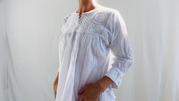 Hand-Embroidered Chamula Blouse. All Cotton. - image 3