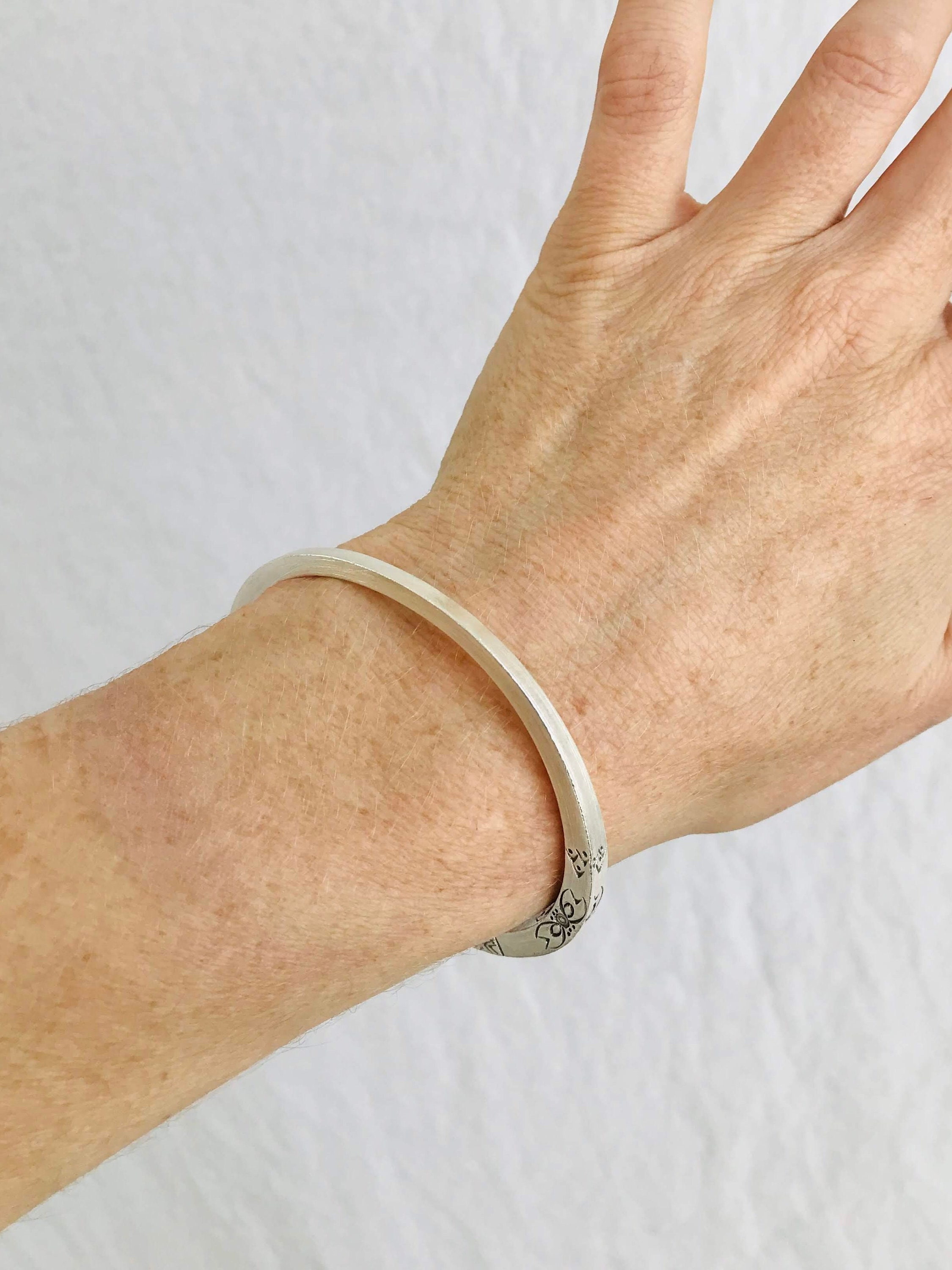 Sterling Silver Bangle From the Karen Hill Tribe. 0278 Sterling Silver Bangle From the Karen Hill Tribe. 0278