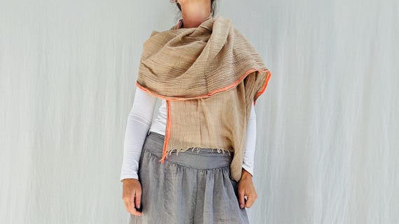 Soft Wool Shawl, Wrap, Scarf. Lightweight - image 1
