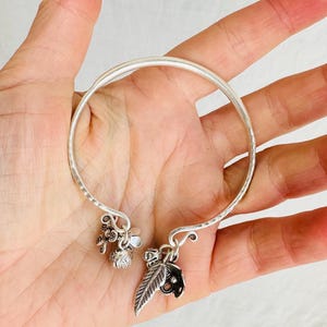 Silver Charm Bracelet. Karen Hill Tribe of Thailand. 2117