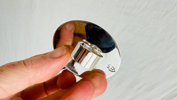 Adjustable Labradorite Sterling Silver Cocktail R… - image 7