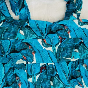 Fantastic Block Print Maxi Dress. Banana Leaf Print imagem 7