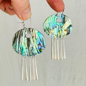 Argento Sterling Ovale Arcobaleno Luna Pietra Pendente Natale - Foto 9