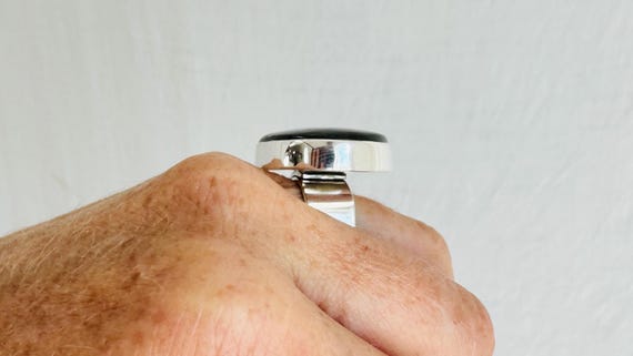Oversized Labradorite Ring. Adjustable Sterling S… - image 10