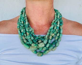 Amazonite Multistrand Necklace.