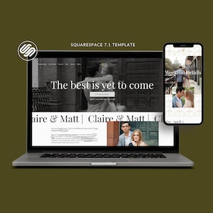 Semi-Custom Classic Wedding Website Template on Squarespace | Wedding Website Template | Squarespace Integrations | Website Digital Download