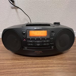 Vintage Sony CFD‑S38 Cd Cassette AM/FM Radio Boombox Portable Stereo Tested Works