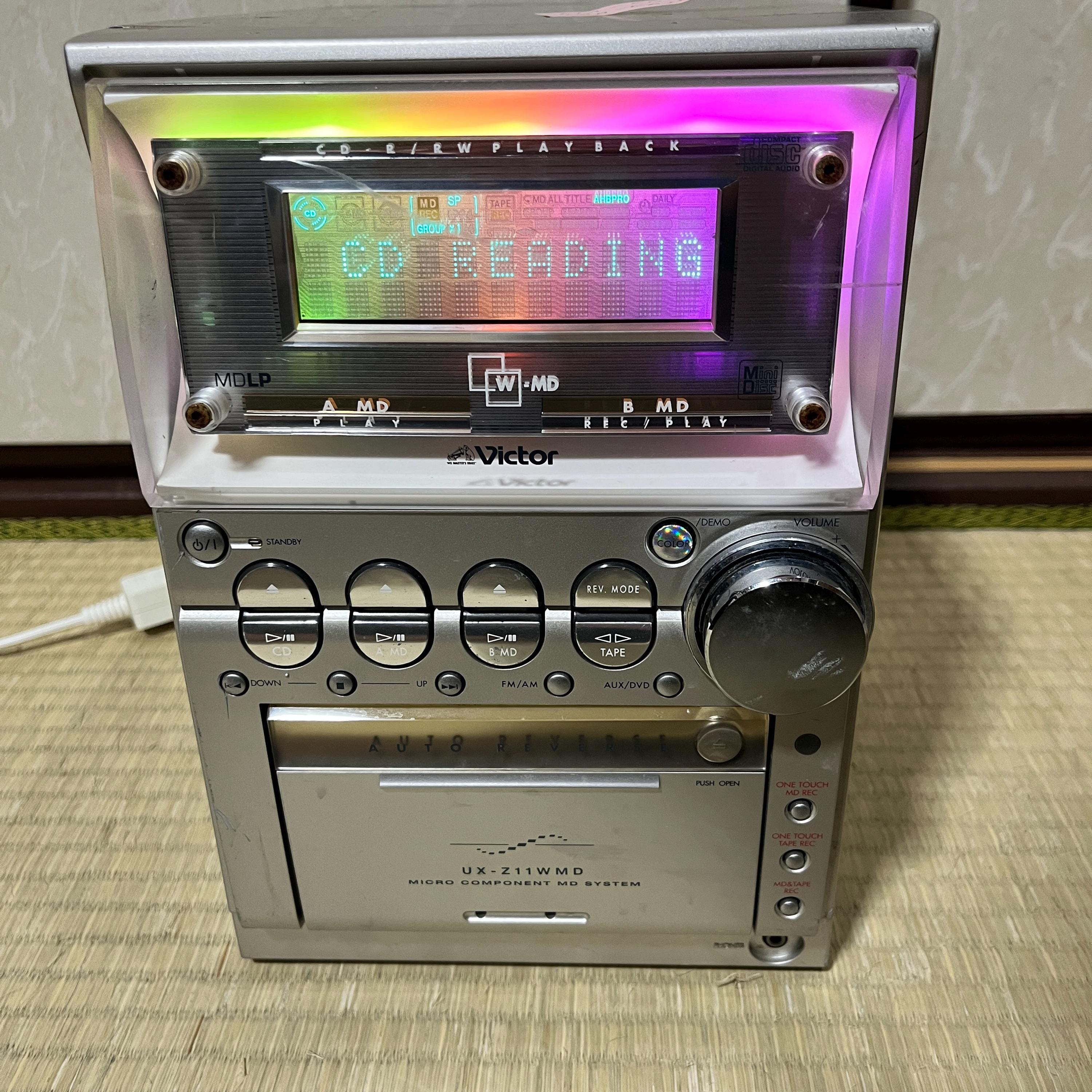 Victor UX-Z11 WMD Micro Component System Cd/fm/aux Working – MD
